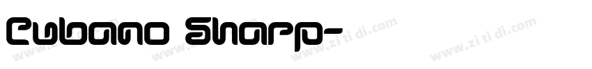 Cubano Sharp字体转换